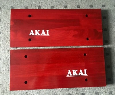 Piezas laterales para Akai GX 75/95 con inscripción Akai máquina de cinta RTR - Imagen 1 de 4