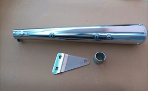 Fit For Royal Enfield Bullet Classic 350 500 Silencer Exhaust Assembly - Picture 1 of 8