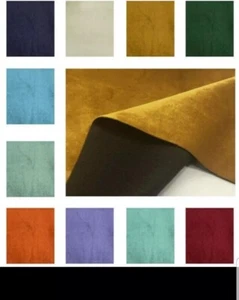   MADE TO MEASURE BENCH SEAT/BOLSTER/ CUSHION PLUSH SOFT VEL FEEL TOUCH FABRIC  - Picture 1 of 1