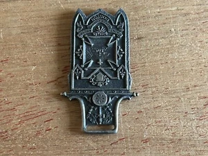 St Omer Commandery Watch FOB Knights Templar Boston 1913 St Johns Day Dover Vtg - Picture 1 of 18