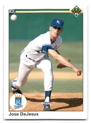 Jose DeJesus 1990 Upper Deck Baseball #255 Kansas City Royals - Image 1 of 2