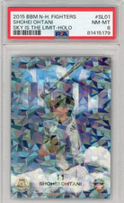Shohei Ohtani 2015 BBM SKY IS THE LIMIT HOLO Foil /150 #SL01 PSA8 NEAR MINT-MINT