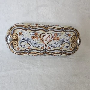 Brighton Metallic Eye Glasses Case Tin Romantic Beautiful Victorian Art Floral - Picture 1 of 4