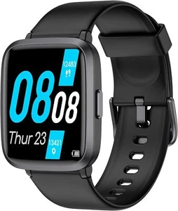 Smartwatch Fitness Heart Rate Blood Oxygen Compatible for Motorola Moto Phones - Picture 1 of 30
