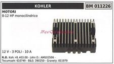 Regolatore di tensione KOHLER motore 8-12 HP monocilindrico 12 V 3 poli 011226 