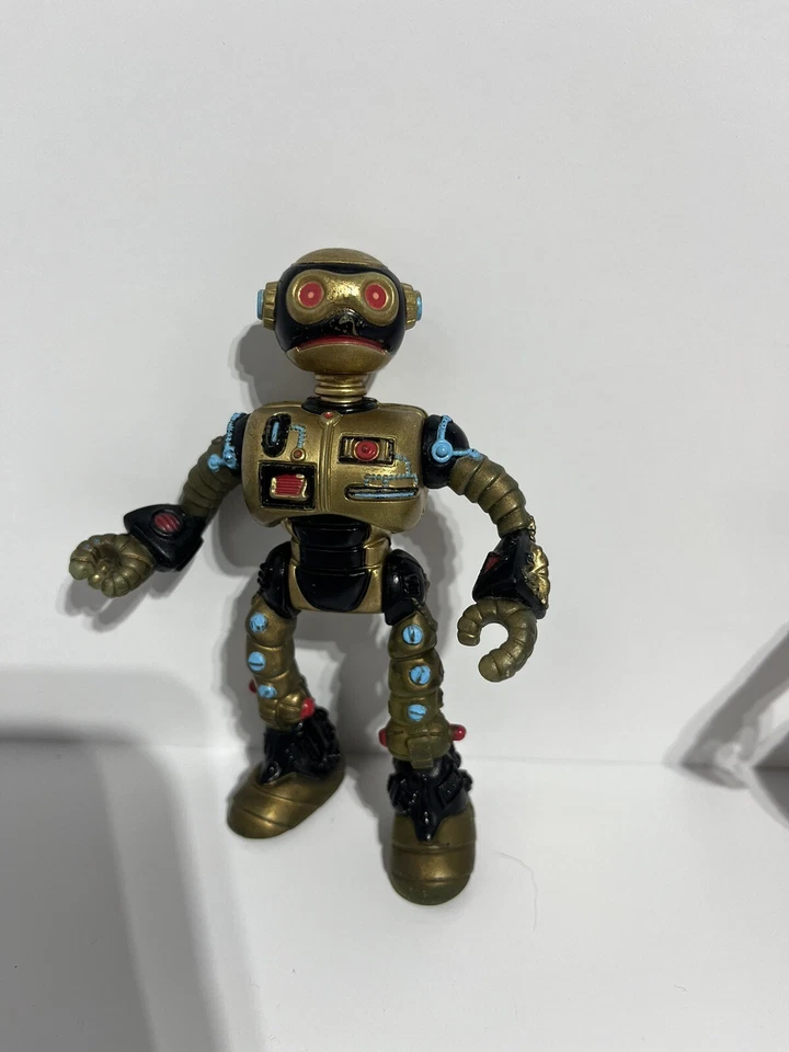 Robot Fugitoide Teenage Mutant Ninja Turtles Juguete Dorado Mirage Studios 1990 Foto 1 de 1