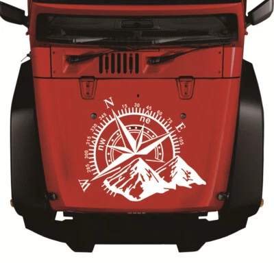 Adesivo de vinil adesivo gráfico bússola lateral carroceria SUV caminhão offroad - Imagem 1 de 4