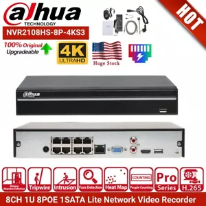 Dahua 8MP NVR 8Ch PoE NVR2108HS-8P-4KS3 H.265+ Netzwerk Videorecorder IP Kamera - Bild 1 von 22