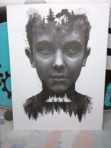 IMPRESIÓN ARTÍSTICA INVERTIDA 7,5" X 10 - Bloque de ciencia ficción Stranger Things (dañado) 17/05 - Imagen 1 de 3