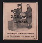 HAMBURG, Werbung 1949, Th. Speckbötel Draht-Nagel-Heft-Maschinen