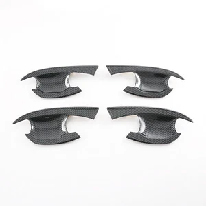 ABS Carbon Fiber Door Handle Bowl Cover Trim Molding For KIA Sportage 2022-2024  - Picture 1 of 4