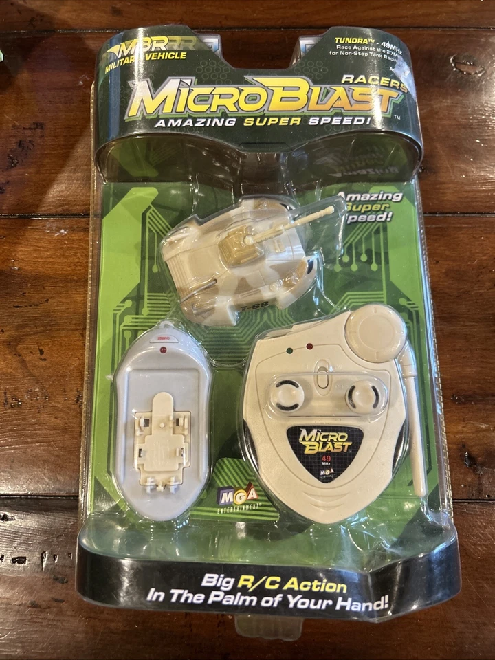 MGA Microblast Racers RC 49MHZ Military Vehicle Tundra MBR Tank 2003 NEW - Image 1 of 1