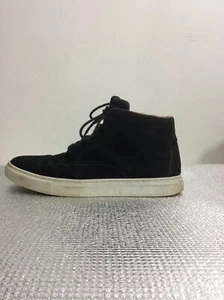 MEN’S TOPMAN BLACK SUEDE FLAT ANKLE TRAINERS SIZE 44 UK 10 - Picture 1 of 11