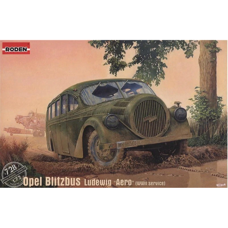 Modellino Camion Opel Blitzbus Ludewig " Aero " RODEN 728 1:72 - Immagine 1 di 1