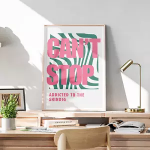 Can't Stop - Funky Poster: RHCP Song-Inspired Print, Home Decor Lyric Print - Afbeelding 1 van 9
