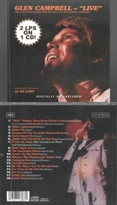 GLEN CAMPBELL LIVE/BIG HITS & RARITIES-1969 - 2 LP SET ON 1 IMPORT CD-18 CUTS - Picture 1 of 1