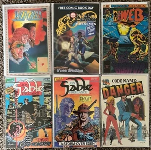 Lote mixto de cómics (6 libros) comodines #1, Jon Sable #1, #3, The Web, más - Imagen 1 de 4