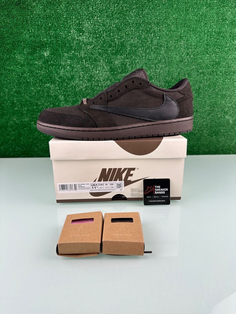 Travis Scott x Air Jordan 1 OG SP Low Velvet Brown for Sale Travis Scott x Air Jordan 1 OG SP Low Velvet Brown for Sale