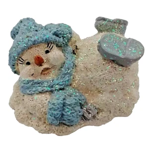 Pupazzo di Neve Decorazione Natalizia Caduta Pietra Vivente Inc 2000 Vintage - Foto 1 di 7