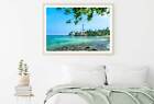 Beach & Lighthouse in SriLanka Print Premium Poster High Quality choose sizes
