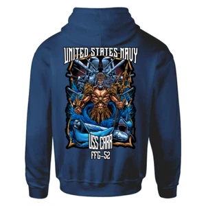 USS Carr Hoodie - King Neptune - USN Veteran Hoodie - FFG-52 - USN Hoodie - Picture 1 of 2