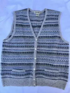 Womens Eddie Bauer LambsWool Vest 100% LambswoolSize: Large - Picture 1 of 5