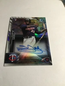 2016 Bowman Chrome BCAR-MS Miguel Sano Auto 286/499 Minnesota Twins Rc - Picture 1 of 3