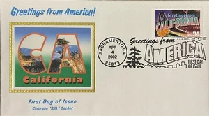 Colorano Silk 3565 Greeting from America - California State Capitol Sacramento - Picture 1 of 1