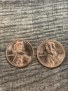 2023 P & D Lincoln Shield Cents From Bank Roll Uncirculated Set - Picture 1 of 2