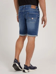 Guess Men's Smart Eco Sony Denim Shorts Med Blue Size 32 - Picture 1 of 10