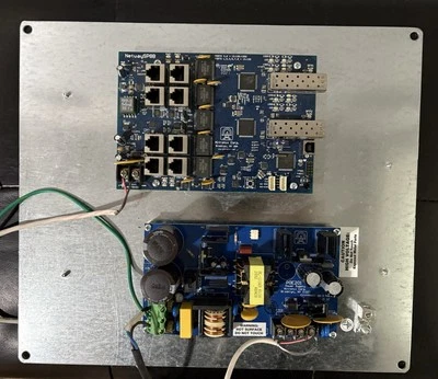 Altronix Netway SP8B Ethernet over Fiber 8 Port PoE+ Switch board with two SFP - Image 1 of 4