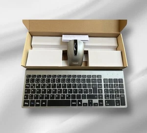 Funktastatur leise-schlank-Kombination (QWERTZ,Deutsches Tastatur und Maus-Set - Bild 1 von 2