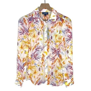 ModCloth Women’s Sheer Floral & Butterfly Print Button Front Blouse Size XS NWT - Picture 1 of 6