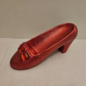 Hallmark Turner Entertainment Wizard of Oz Dorothy Glitter Red Ceramic Slipper - Picture 1 of 8