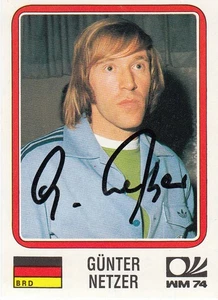 Modern SIGNED PANINI WORLD CUP STORY Sticker GUNTER NETZER WEST GERMANY - Picture 1 of 1