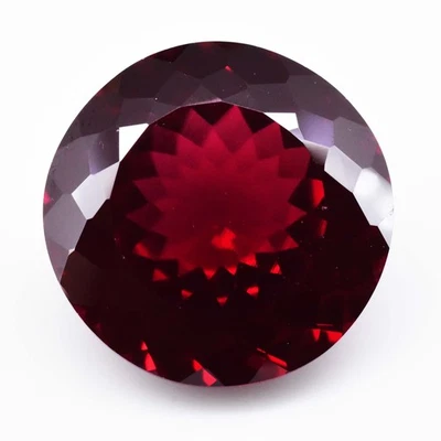 Exceptional 49.25 Ct Red Pyrope Garnet Round Cut Gemstone, Mozambique Origin - Image 1 of 4