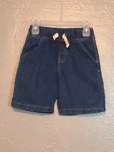 365 Kids By Garanimals Boys 6 Denim Shorts Drawstring/Elastic Waist Pockets EUC - Picture 1 of 8