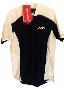 Neu mit Etikett Louis Garneau Junior Unisex Trikot schwarz/weiß Taschen Größe S - Bild 1 von 2