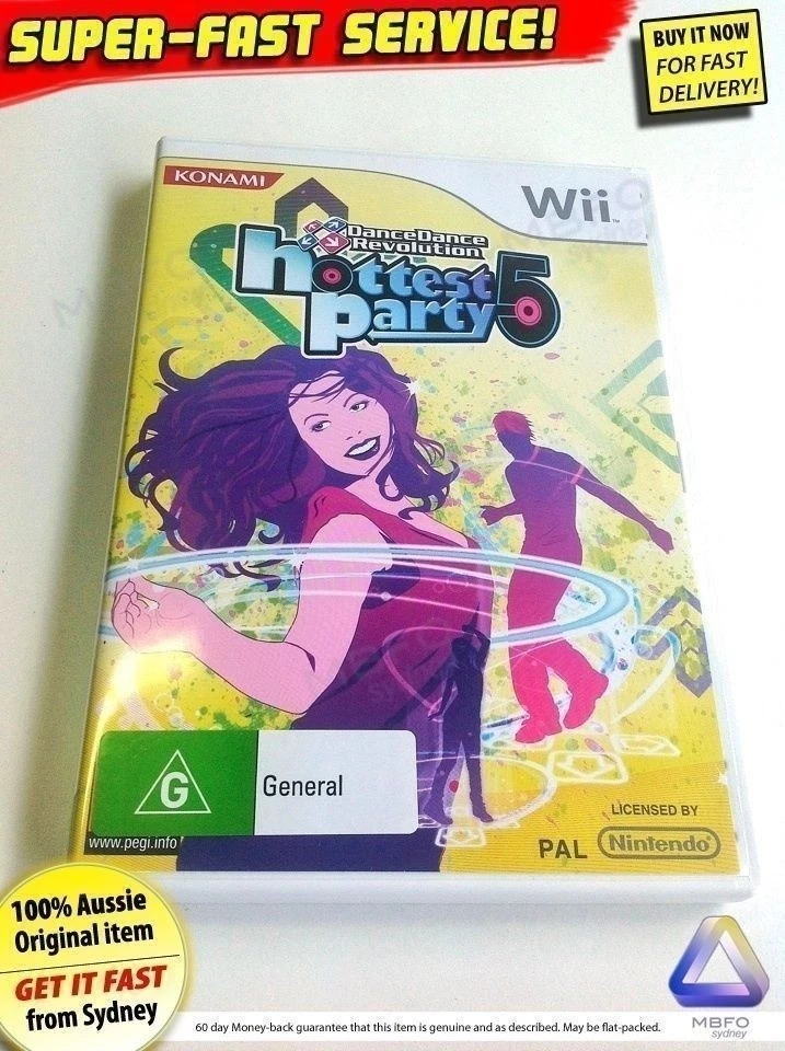 Hottest Party 5 Nintendo Wii + U (NEW PAL GAME) dancing Dance Revolution fun DDR - Image 1 of 1