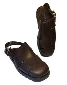 Sandalias de playa de vestir informales ROCKET de cuero marrón náutica para hombre correa y hebilla 13 - Imagen 1 de 14