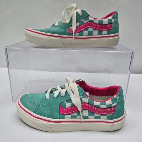 VANS SK8 Sneaker basse scamosciate a scacchi rosa acqua taglia uomo 4 5 donna 6 0 scarpe