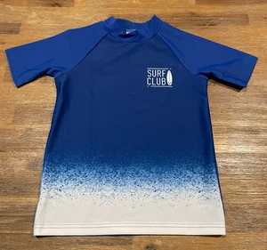 Boys size 4 Blue ombre surf club short sleeve rash vest rashie  Target NEW 1544 - Picture 1 of 2