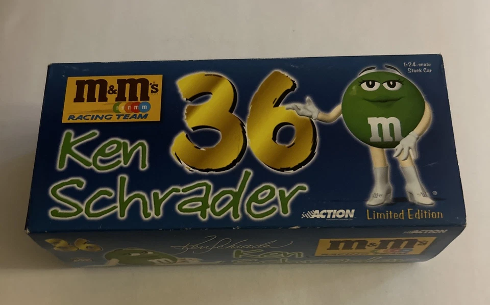 1/24 Action #36 Ken Schrader M&M  Pontiac - Green diecast - Image 1 of 4