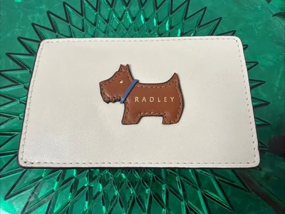 BOLSO PORTATARJETAS DE CUERO BEIGE RADLEY NUEVO SIN ETIQUETAS Foto 1 de 2