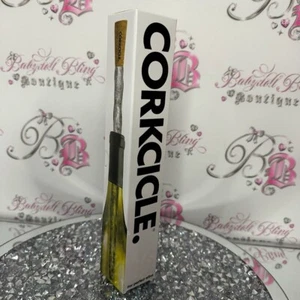 Corkcicle wine cooler chiller stick ice 🧊 cold 🥶 clear and tan cork top BNWT - Picture 1 of 10