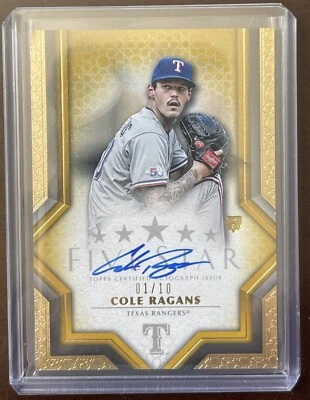 2023 Topps Five Star Cole Ragans Autographs Rookie Auto RC - Texas Rangers 1/10! - Image 1 of 3