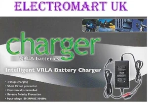 12V 1A INTELLIGENT VRLA BATTERY CHARGER 3 STAGE CHARGING INPUT VOLTAGE 100-240V - Picture 1 of 2