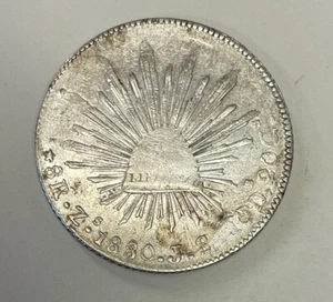 México - 1880 ZsJS Grande Plata 8 Reales - Muy Popular - Imagen 1 de 5
