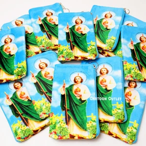 12 St Jude Coin Bag Purse Favors Recuerdos Baptism Communion Bautizo San Judas - Picture 1 of 7