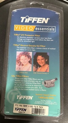 New Tiffen 58mm Video Twin Pack (UV Protector, Neutral Density (ND) 0.6 #58VTP 8 - Image 1 of 4